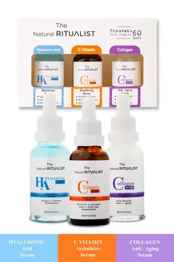 سرم مراقبت ویتامین ست پوست کلاژن اسیدی برند The Natural Ritualist کد 1674835908