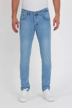 شلوار جین لایکرا اندامی آبی یخ روشن مردانه برند Dr Dnm Remix کد 1674800632