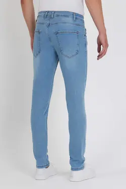 شلوار جین لایکرا اندامی آبی یخ روشن مردانه برند Dr Dnm Remix کد 1674800632