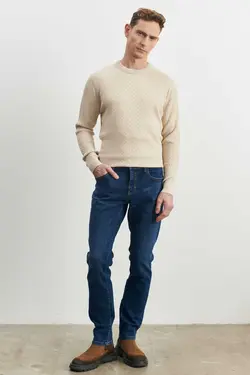 شلوار جین برش اسلیم فیت کشی Magic قالب تنگ مردانه برند Altınyıldız Classics کد 1674799466