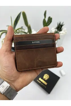 کیف پول جا کارتی کاربردی جدید چرم اصل طراحی برند bayderi کد 1645707562