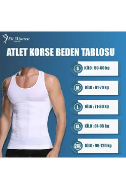 کرست ورزشی ایستاده سفت کننده دور کمر ژنیکوماستی مردانه برند F&amp;W FİT WOMEN کد 1675093691