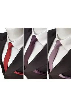کراوات دستمال رنگ ها گل رز بنفش قرمز برند Lê Voux Premium کد 1644502575