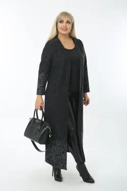 بافتنی بلند طرح‎دار سایز بزرگ زنانه برند EGOSH کد 1644121413
