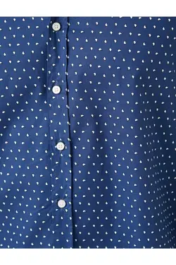 پیراهن کلاسیک یقه چاپی آستین بلند برند Koton کد 1643538234