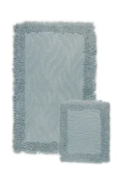 زیرپایی فرش حمام ست ماکارونی پنبه رویا Aqua برند Bonny Home کد 1643502669