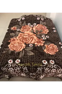 پتو 240قهوه 200x نقش برجسته قهوه ای سموری برند AKSU کد 1642918820
