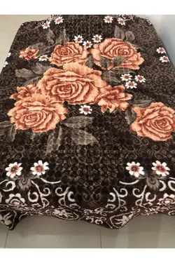 پتو 240قهوه 200x نقش برجسته قهوه ای سموری برند AKSU کد 1642918820
