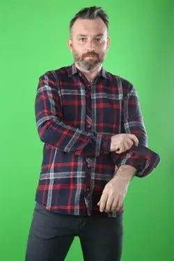 پیراهن مردانه سرمه ای چهارخونه برند Z GİYİM کد 1642766447