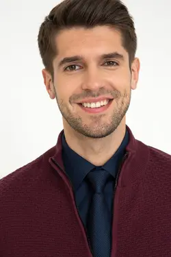 بافتنی مردانه زرشکی برند Pierre Cardin کد 1642745152