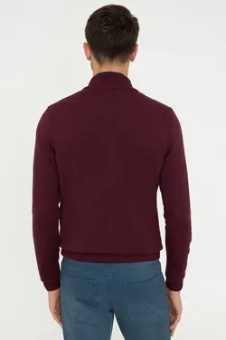 بافتنی مردانه زرشکی برند Pierre Cardin کد 1642745152