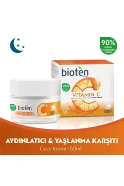 کرم ویتامین شب هایلایتر ضد پیری 50میلی لیتر &amp; برند Bioten کد 1642076050