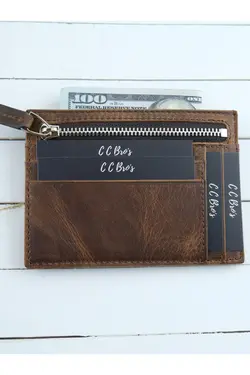 جا کارتی محفظه ای سکه زیپدار برند CCBROS کد 1642021482