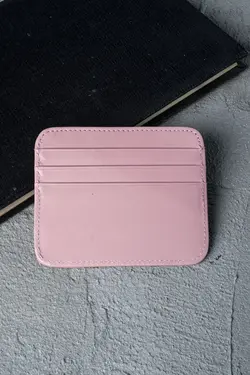 جا کارتی چرم اصل دو طرفه صورتی برند naft کد 1641847689