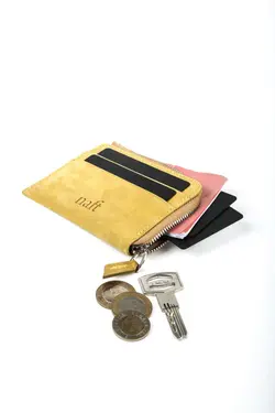 انتیک کیف پول جا کارتی زیپدار واقعی چرم طراحی ویژه / برند naft کد 1641847585