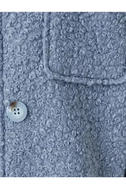 کت جیب دار دکمه‎دار طبقه مخمل یقه برند Koton کد 1640931922