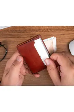 جا کارتی چرم برند MOKKA LEATHER کد 1640794986