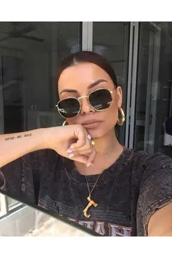 عینک طلایی برند Atlas Accessory کد 1675886092