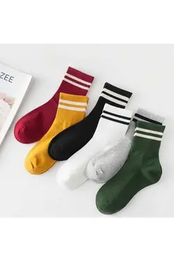 جوراب تنیس راه‎راه رنگارنگ زنانه bgk برند Afet Yardım کد 1675833121