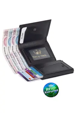 کیف پول ضد جعبه‎دار جا کارتی اصل برند Tonny Black کد 1675783000