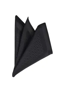 کراوات دکمه سرآستین ست کادو دستمال رنگ نقره &amp; مشکی برند Esgue کد 1675752620