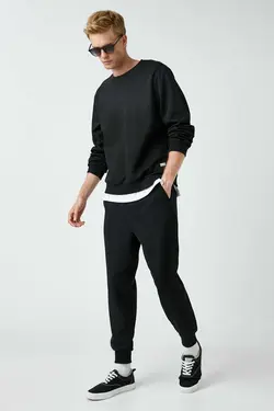 شلوار راحتی مشکی مردانه برند Koton کد 1675709957