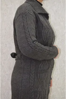 بافتنی دکمه‎دار زنانه دودی برند Fresh&amp;Moda کد 1640328918