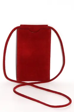 جا کارتی چرم اصل جیر رنگ زرشکی برند BAGBOX کد 1640288120