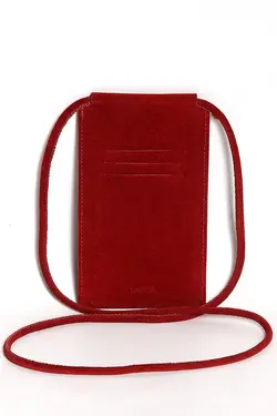 جا کارتی چرم اصل جیر رنگ زرشکی برند BAGBOX کد 1640288120
