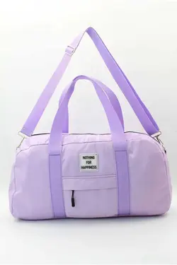 ساک ورزشی مسافرتی جیب دار فیتنس چاپی بلند جلو برند atmospherebasic کد 1675971005