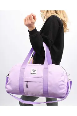 ساک ورزشی مسافرتی جیب دار فیتنس چاپی بلند جلو برند atmospherebasic کد 1675971005