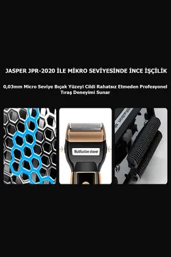 دستگاه گرفتن ریش سری سر/مو حرفه ای تیتانیوم اصلاح نوک ویژه 30 برند JASPER کد 1675955206