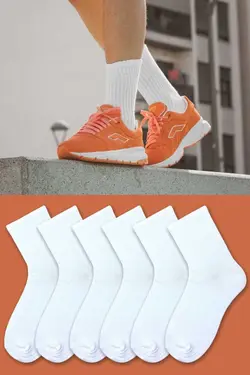 جوراب طرح‎دار بلند 6تکه زنانه مردانه برند Socks Stores کد 1676060116