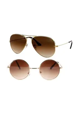 دستمال کاور عینک ست پلاریزه قهوه‎ای چرم دوتایی برند eticacollections کد 1676123992