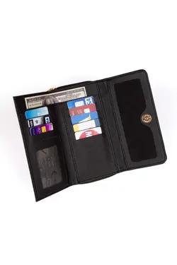کیف پول کاغذی قسمته سکه آب مقاوم (جا سوییچی وگان جا کارتی چرم زنانه برند Newish کد 1676086265