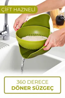 صافی سبزی ست شستشو میوه محفظه ای ماکارونی برنجی 360 می تواند یخ بزند برند Star کد 1676222183