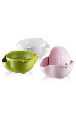 صافی سبزی ست شستشو میوه محفظه ای ماکارونی برنجی 360 می تواند یخ بزند برند Star کد 1676222183