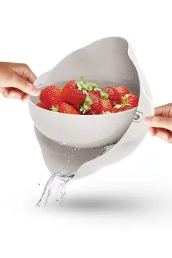 صافی سبزی ست شستشو میوه محفظه ای ماکارونی برنجی 360 می تواند یخ بزند برند Star کد 1676222183