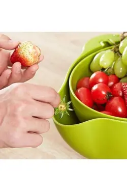 صافی سبزی ست شستشو میوه محفظه ای ماکارونی برنجی 360 می تواند یخ بزند برند Star کد 1676222183