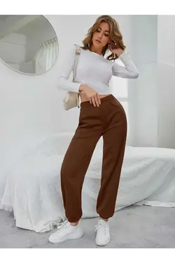 شلوار راحتی قهوه‎ای برند DAXİS Sportwear Company کد 1676202364