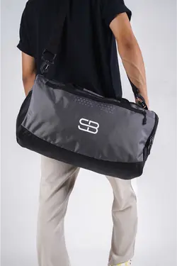 مسافرتی اسپرت کفش فیتنس قد متوسط چشمه‎دار طوسی کیف تهویه شده برند Solo Bag کد 1676561902