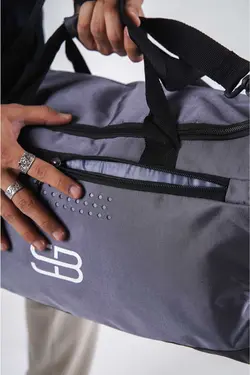 مسافرتی اسپرت کفش فیتنس قد متوسط چشمه‎دار طوسی کیف تهویه شده برند Solo Bag کد 1676561902