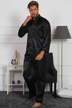 لباس راحتی ساتن خاکستری آنتراسیت مردانه gazzaz برند C City کد 1676649776