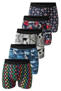 لباس زیر بسته پنبه ای طرح‎دار رنگی مردانه برند DeeAn کد 1676615686