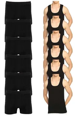 لباس زیر ورزشی بسته ست 6مشکی 6عدد کثیف مردانه برند HARMAN TEKSTİL کد 1676615765