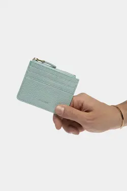 محفظه ای سکه 3603100% اصل نعنایی رنگ جا کارتی زیپدار چرم برند Grande کد 1676728632