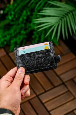 مدل cooperr جا کارتی مشکی چرم اصل برند VANİLLA COLLECTİON کد 1676727670