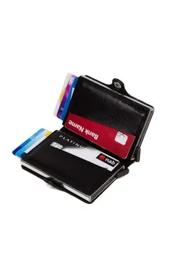 ست جا کارتی چرم مشکی اصل آدلینا 7x10cm برند Newish کد 1676725277