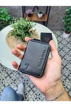 استفاده مدل 661واقعی کیف چرم مردانه زنانه جا کارتی زیپدار برند VİSSO کد 1676729177