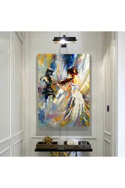 تابلو ویولن به صورت دخترانه چرب زنگ زدن برند Tablo Deposu کد 1676689823